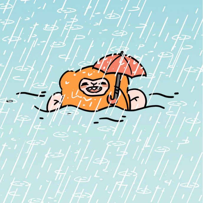 Bonkey in the rain